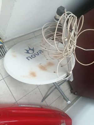 Nova satellite dish 80 cm used with stand and cable