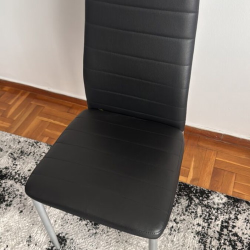 Vicko leather chairs like new, set of 2