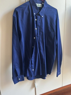 Glou Blue Shirt XL Like New With White Buttons