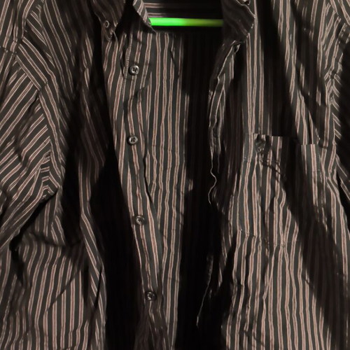 Ascot Sport striped shirt XL like new, black and brown