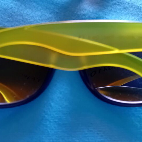 Invu children's polarized sunglasses used, gray green frame and lenses