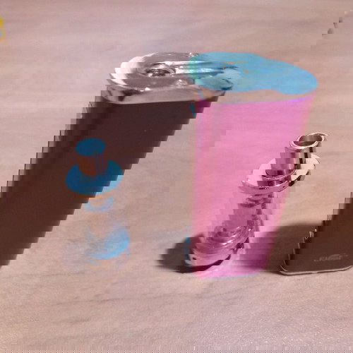 Ηλεκτρονικό τσιγάρο Leaf iStick 30W μεταχειρισμένο με ατμοποιητή Aspire K3 ροζ