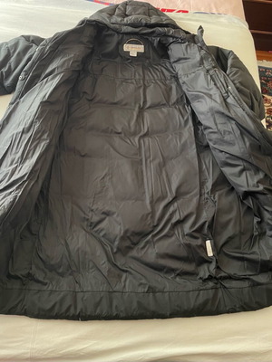 Timberland long black jacket like new, size XL