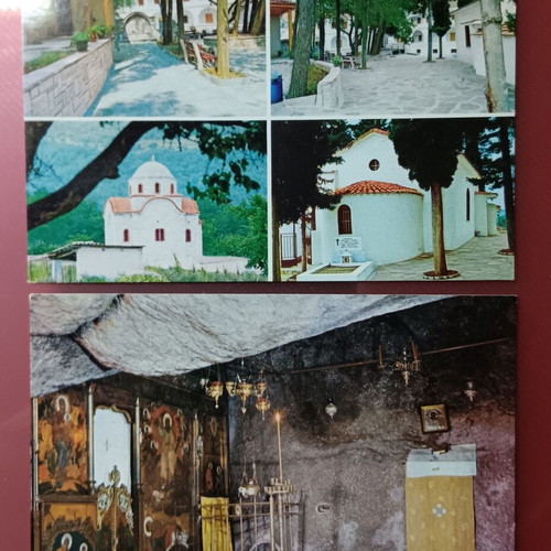 Lot of used tourist postcards from Greece
