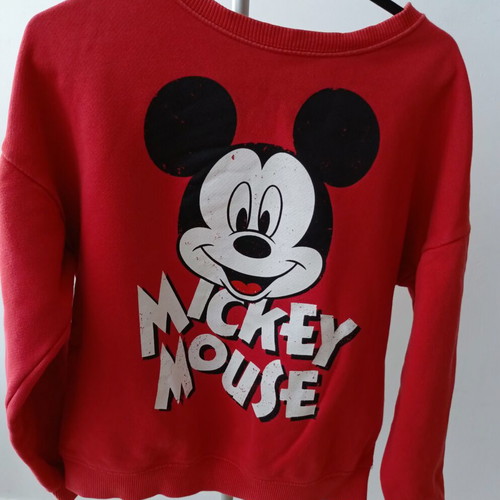 Zara Girls x Disney Mickey Mouse Red Sweatshirt Size 11/12 Years