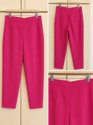 ZARA fuchsia high-waist tailored pants, size M
