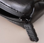 GCDS glasses pouch with cleaning cloth, black