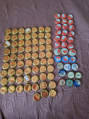 Beer caps like new set for crafts or collection
