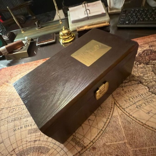 Wooden Berta Bric del Gaian Grappa Box 1995 like new