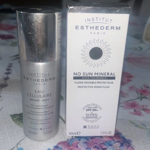 Institut Esthederm No Sun Mineral SPF50+ and Eau Cellulaire Brume set new
