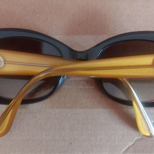 Christian Dior sunglasses used, vintage, black and yellow