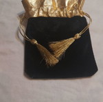 Black and gold pouch for gifts