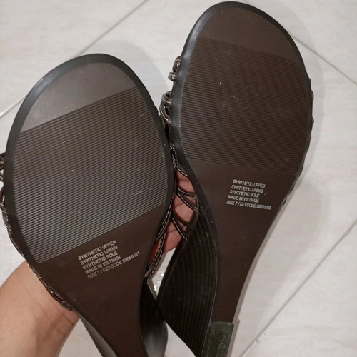 Italian leather mules brown like new, size 37