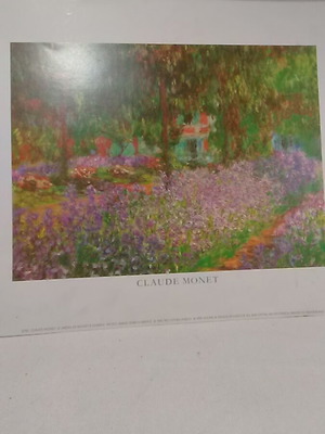 Αφίσα The Artist's Garden at Giverny του Claude Monet μεταχειρισμένη