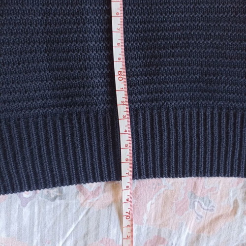 Marks & Spencer Tailored Fit sweater medium, 100% cotton, navy blue, like new
