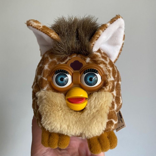 Vintage Furby Buddy Giraffe plush toy used 1999