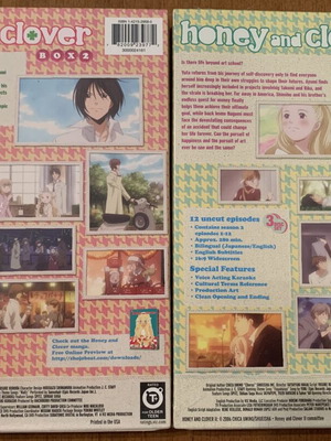 Honey and Clover Slipcase Box Sets DVD Season 2+3 New, Anime Manga