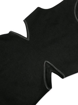 Φόρεμα Zara μαύρο με cut out λεπτομέρειες σαν καινούργιο, μέγεθος S