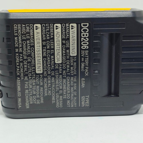 DeWALT DCB206 20V MAX XR 6.0Ah battery new