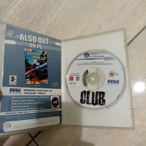 The Club PC game Sega original, like new