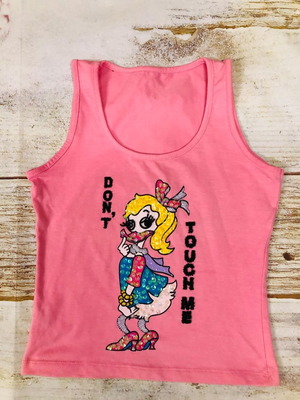 Fashion blouse used, pink, size S