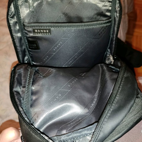 Bange Shoulder Bag new, waterproof with multiple compartments, black