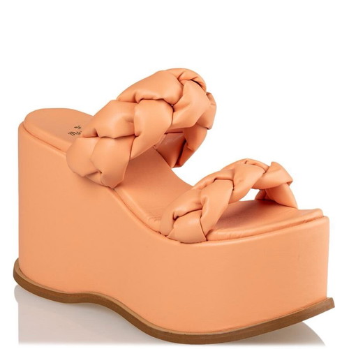 Envie platform sandals size 39 orange like new, 11cm