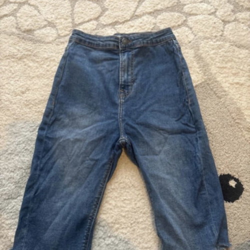 Stradivarius high-waisted shorts bermuda blue like new, size XS
