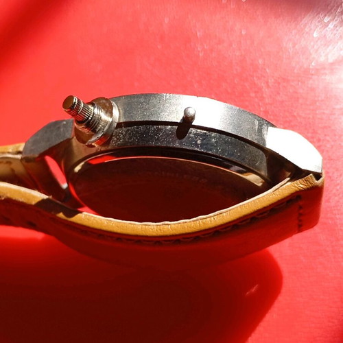Geneva wristwatch battery powered used, large size