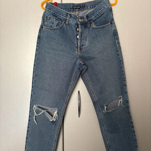 Salt&pepper Kate jeans with rips used, mid-rise, size 27