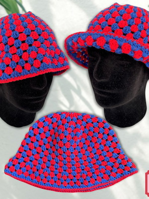 Handmade Bucket Hat "3DTV"