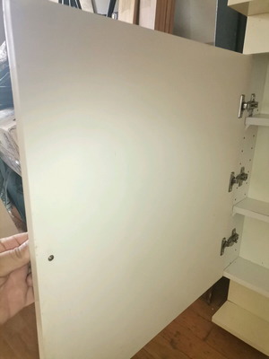 Bathroom cabinet like new, white, dimensions 52x82x10