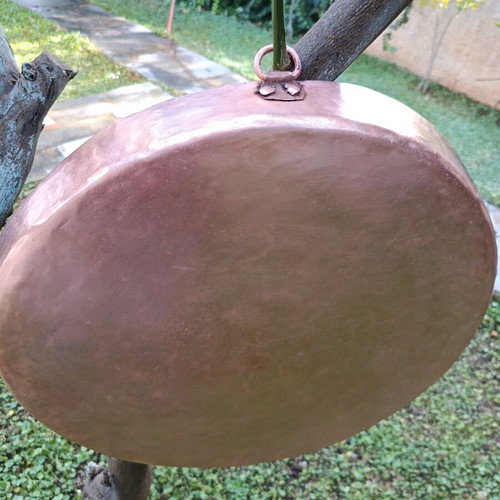 Copper Heavy Handcrafted Hammered Tray like new, Epirus