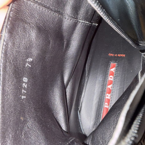 Prada black ankle boots size 7.5 (41.5)