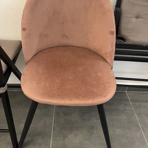 Velvet boudoir chair