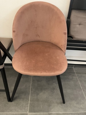 Velvet boudoir chair