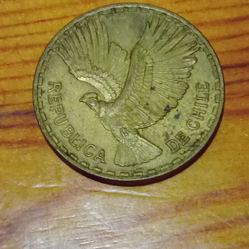 10 Centesimos Chile 1965 like new, aluminum-silver alloy