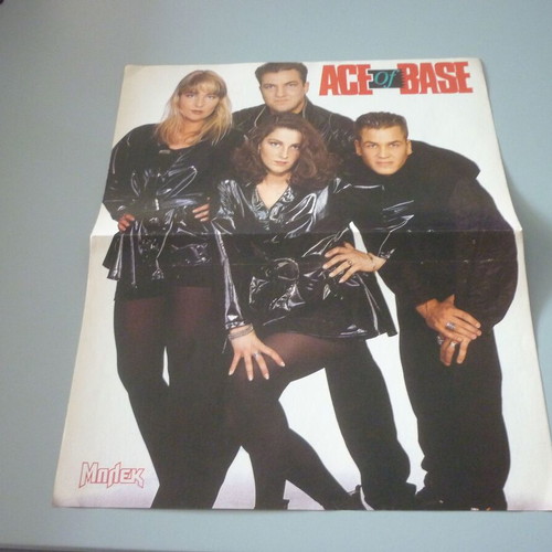Magic Johnson Los Angeles Lakers Ace of Base double collectible poster used