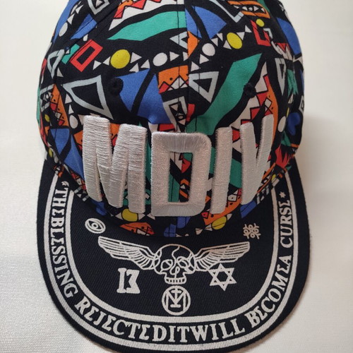 MDIV Baseball Cap used, colorful corduroy fabric, embroidered logo