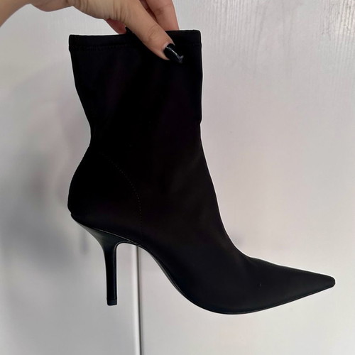 Black sock boots size 37 H&M new