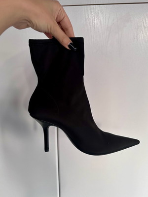 Black sock boots size 37 H&M new