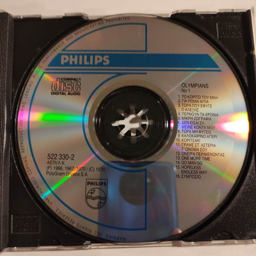 Olympians CD like new, pop genre