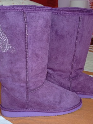 A-Cold-Wall Μωβ Μπότες Shearling 15 εκατοστά Σαν Καινούργιο