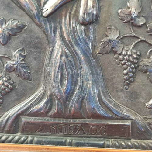 Silver Vine Icon 950° large painting, 43x34 cm