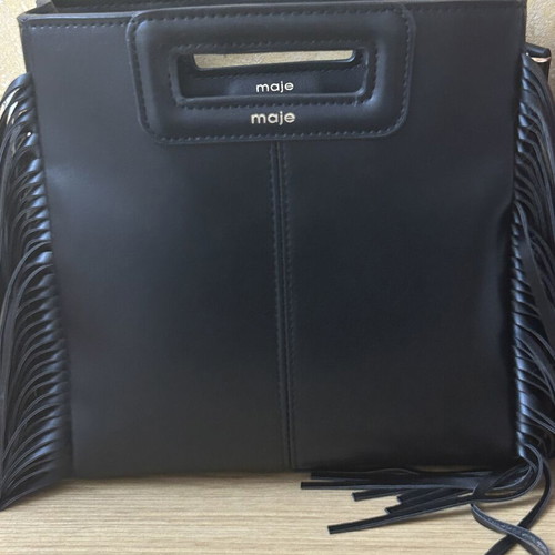 Maje medium black shoulder bag new