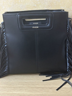 Maje medium black shoulder bag new