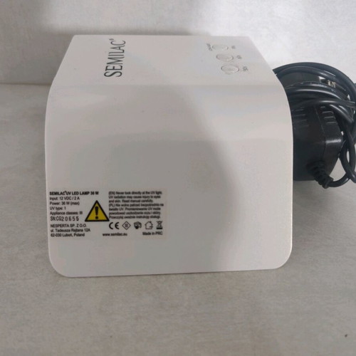 Semilac nail lamp like new, white