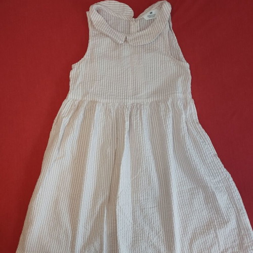 H&M Cotton Dress Like New, Size 9-10, 140cm, White