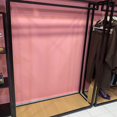 Clothing Rack Stand professional use, metal and MDF, like new