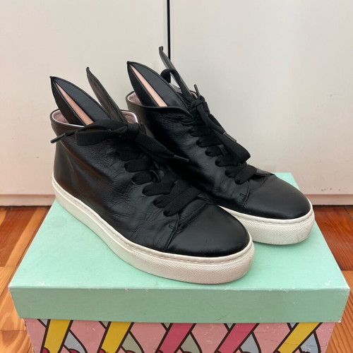 Minna Parikka Bunny sneakers used, black with bunny ears, size 38